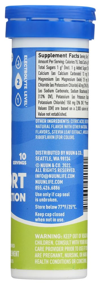 Nuun Active Lemon+Lime Electrolyte Enhanced Drink Tablets, Tablet, 20 Count