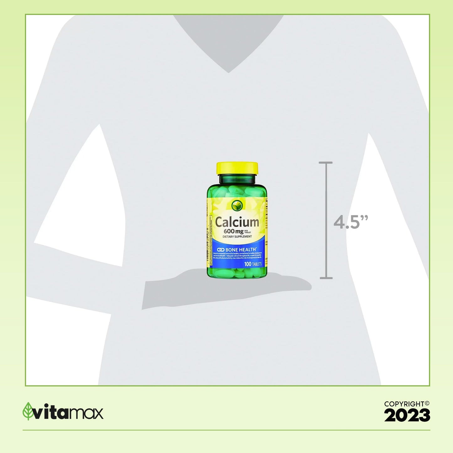 Generic SV Calcium Calcium 600 mg 100 Tablets