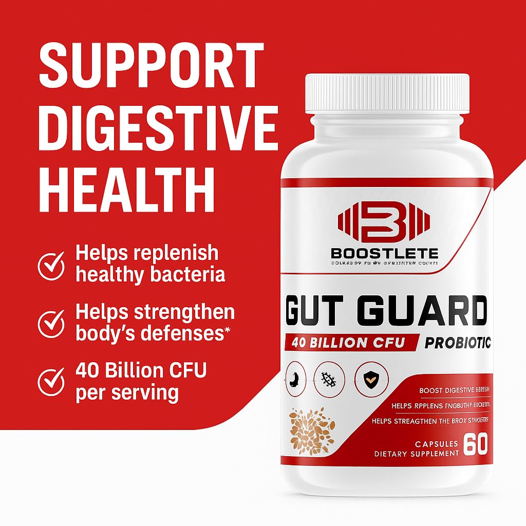 Boostlete GutGuard Probiotic Supplement 60 Capsules