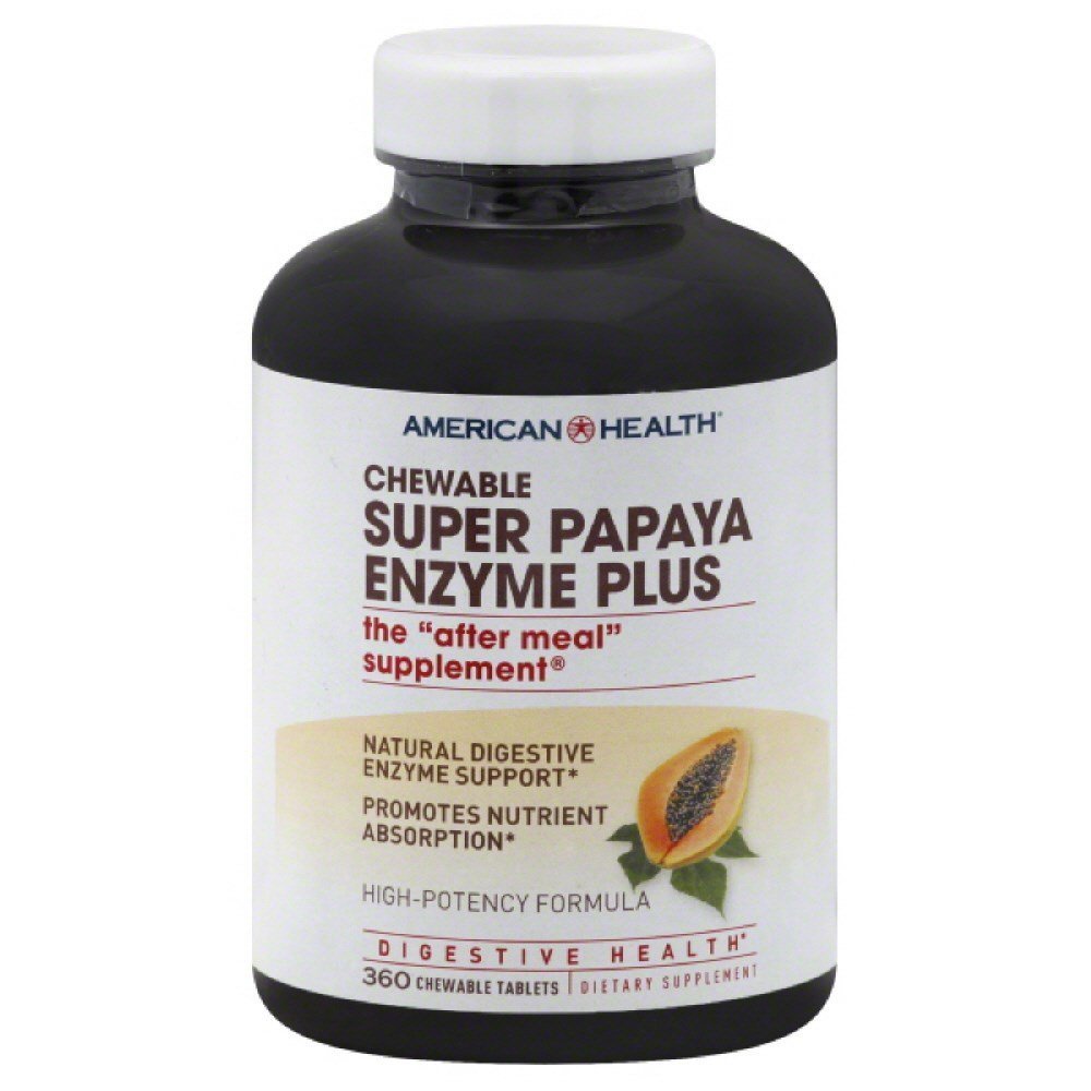 American Health Papaya Enzyme Plus Spr 360 Tablets