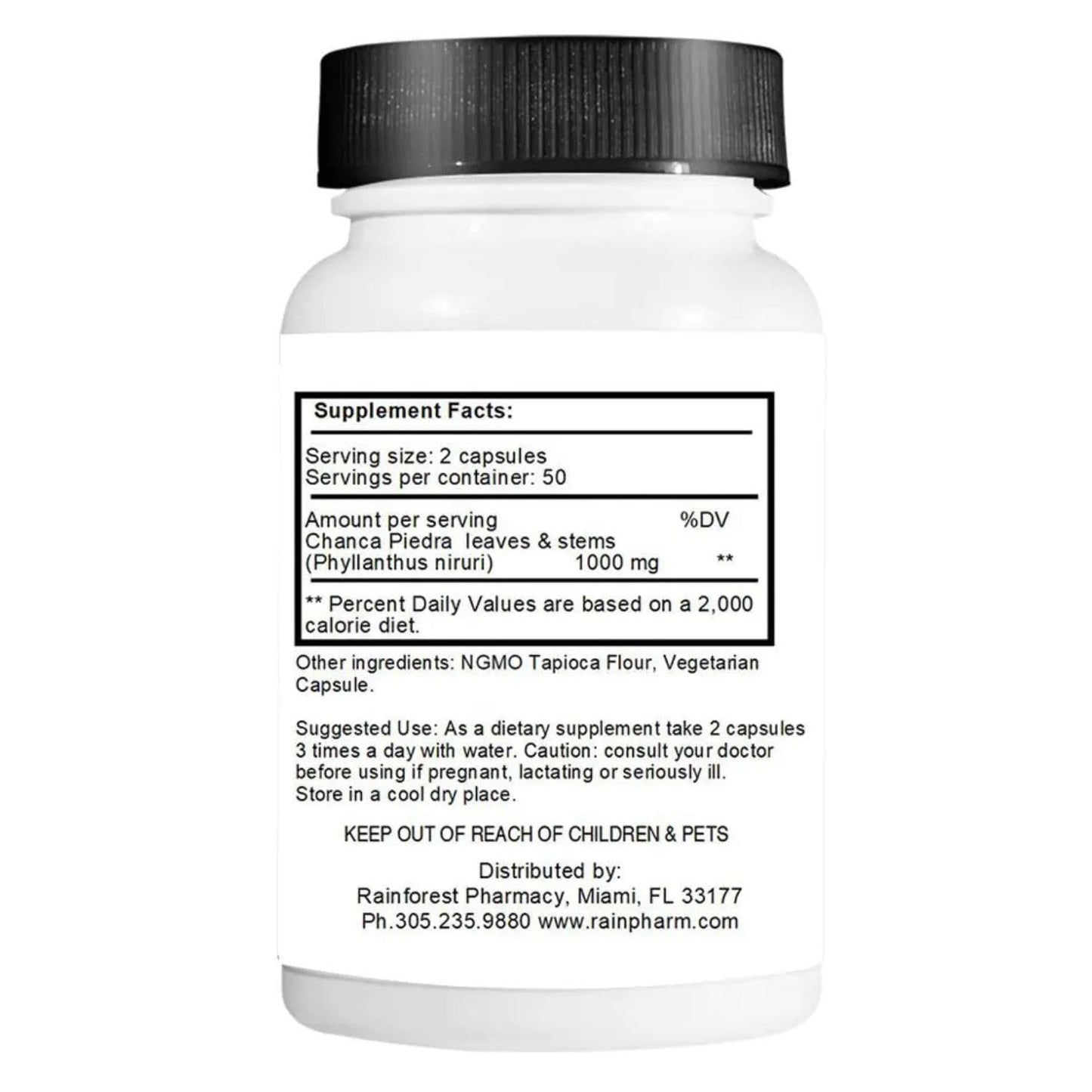 Rainforest Pharmacy Chanca Piedra Stone Breaker Capsule 100