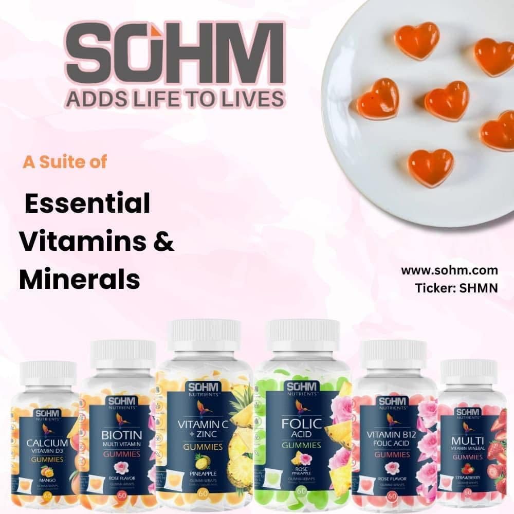 SOHM ADDS LIFE TO LIVES Vitamin C + Zinc Gummies, 60 Count