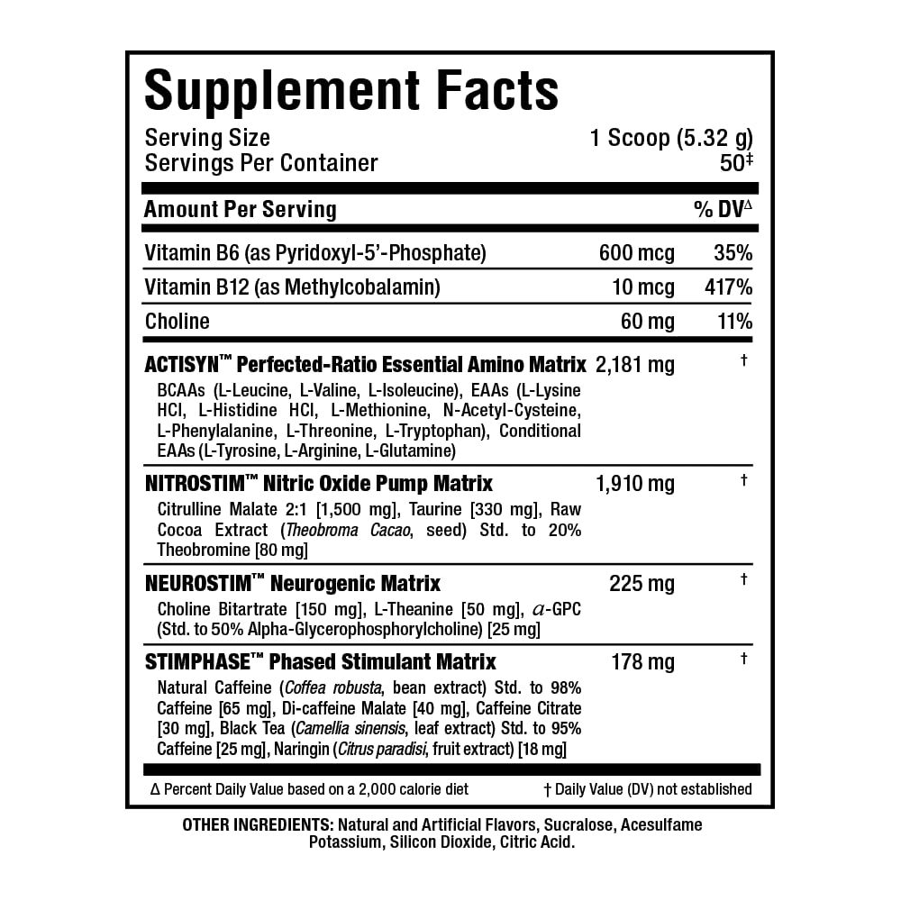 ALLMAX MusclePrime Pre-Workout Powder White Raspberry 9.4 Ounce