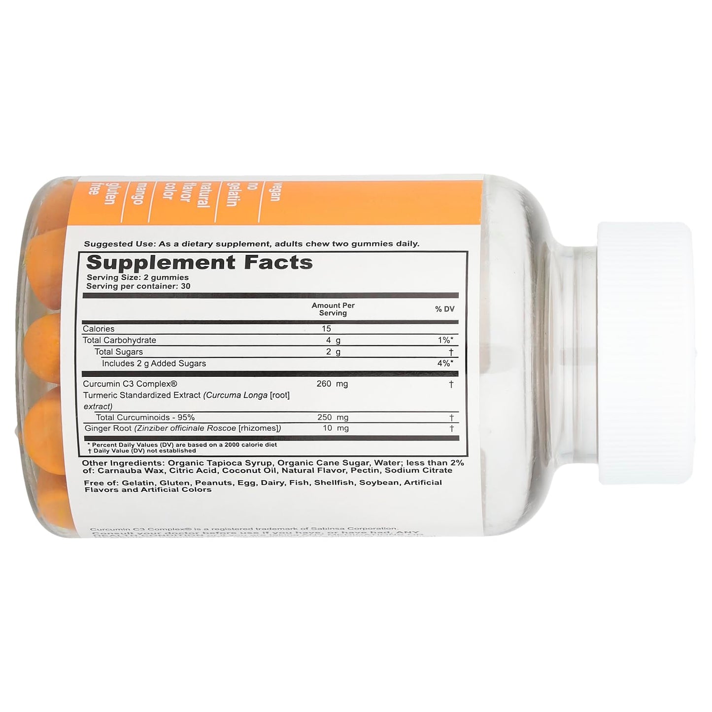 T.RQ Turmeric + Ginger Gummy 60 Count