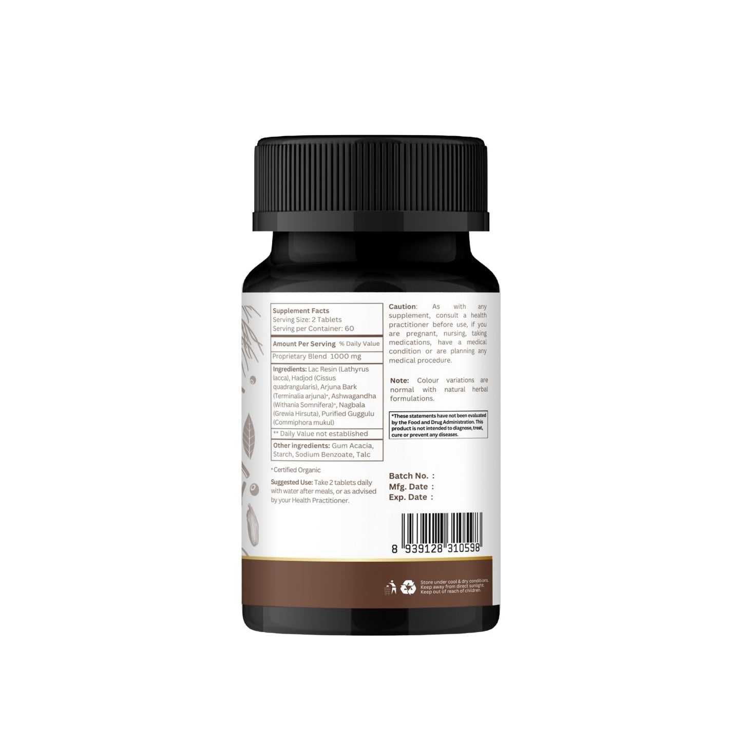 ORGANIC SPREE Lakshadi Guggulu 120 Tablets