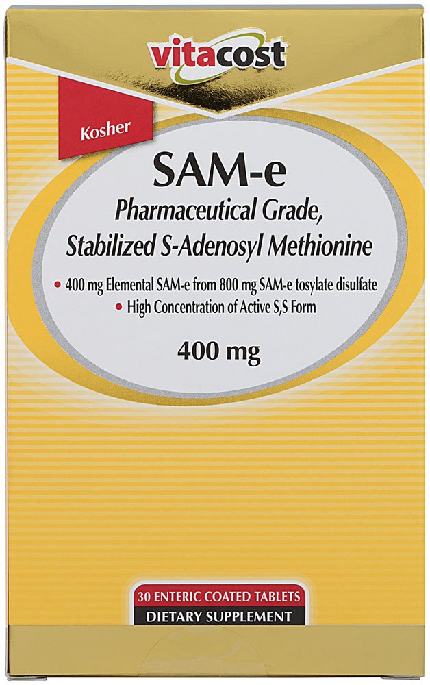 Vitacost SAM-e 400 mg Tablet, 30 Tablets
