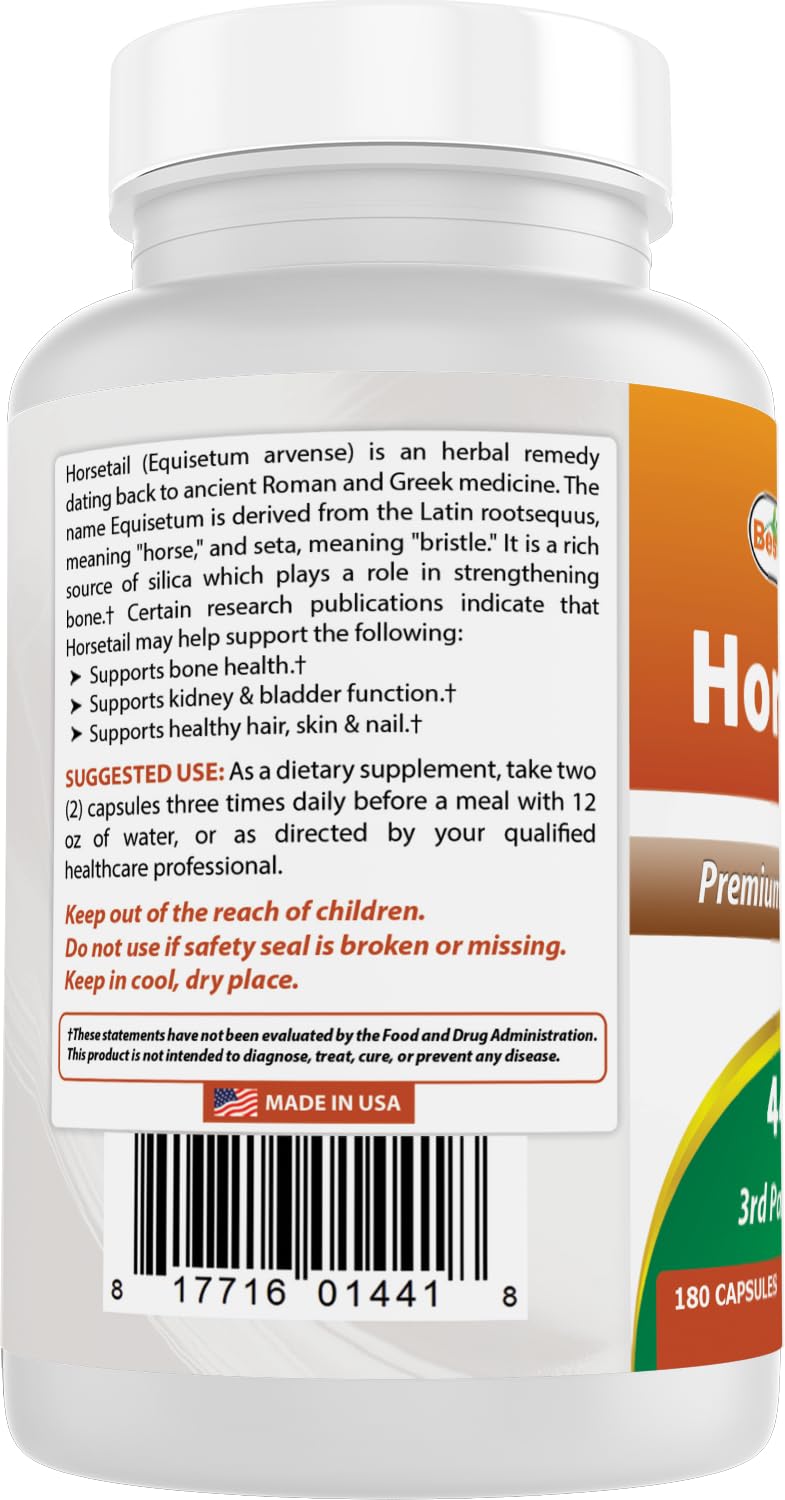 Best Naturals Horsetail 440 mg 360 Capsules