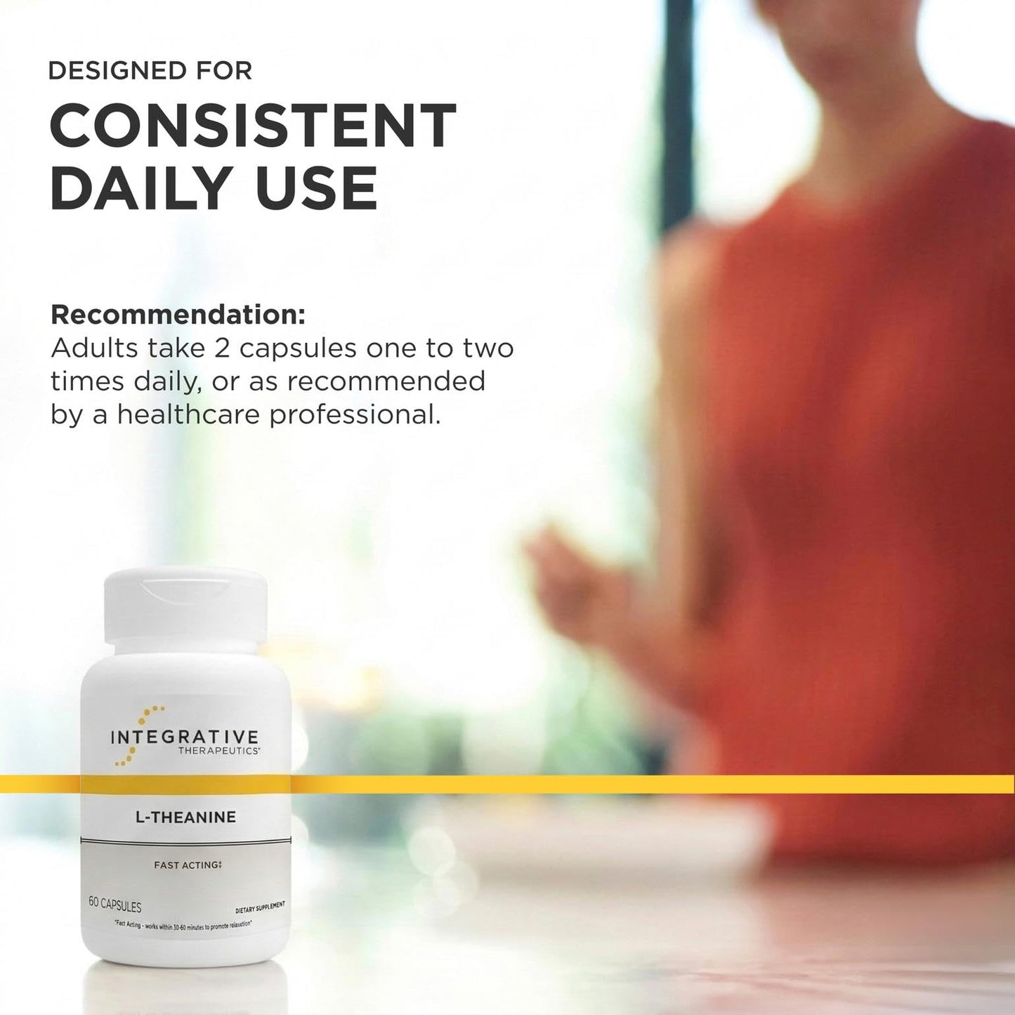 Integrative Therapeutics L-Theanine Capsule 60 Capsules