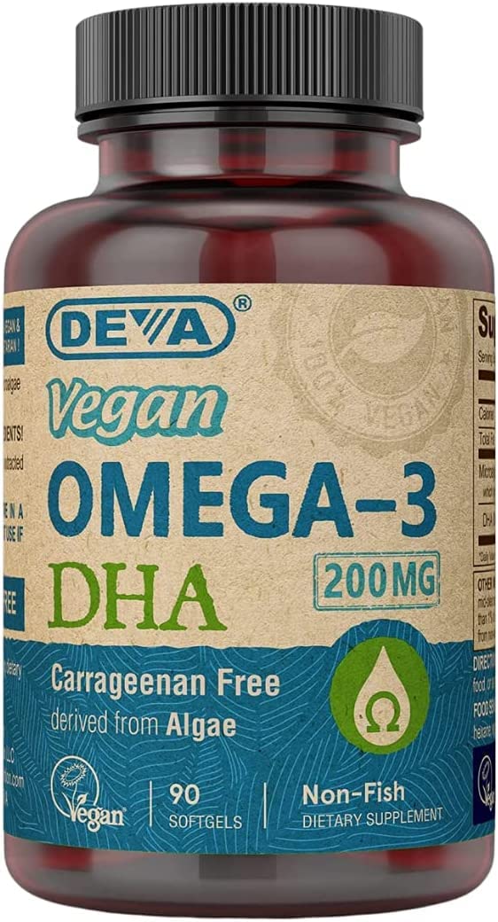 Deva Vegan Vitamins Omega3 DHA Softgels 90
