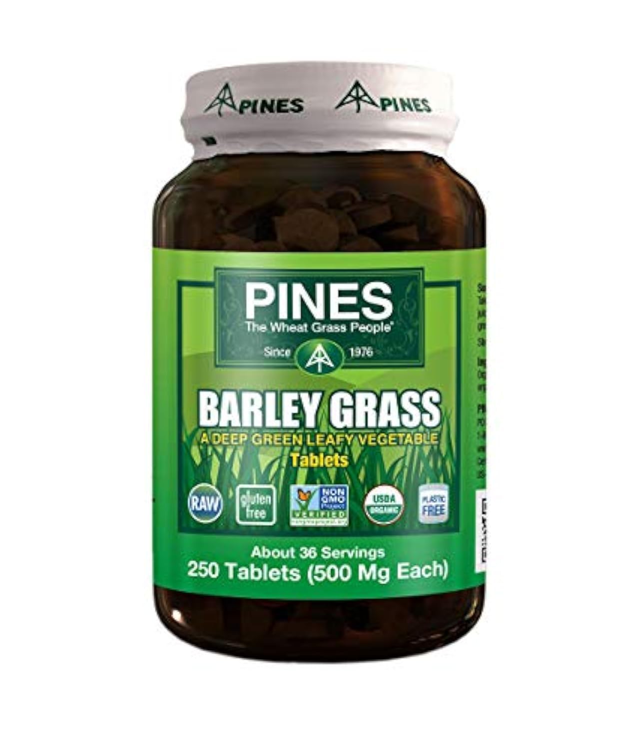 Pines Barley Grass Tablets 250 Count