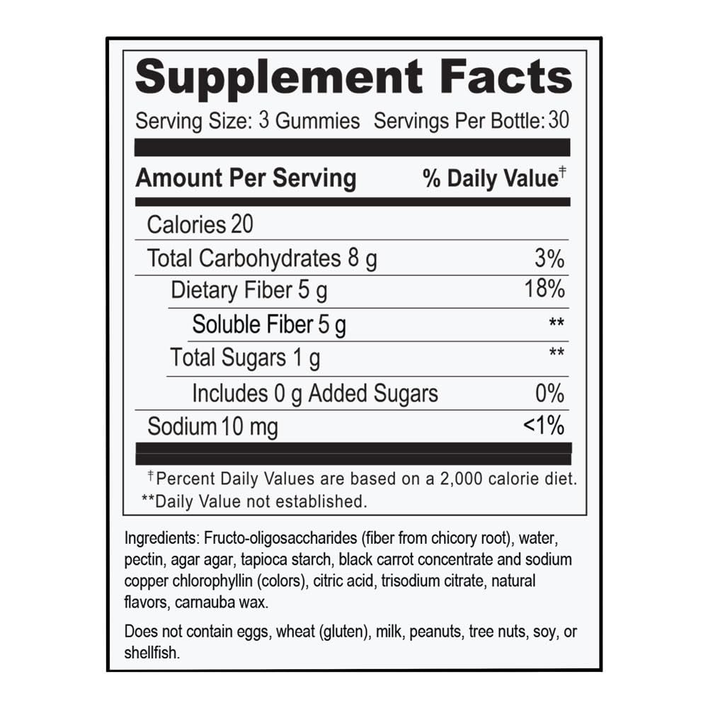 Quality Choice Prebiotic Fiber Gummy Supplement, Berry Flavored, 90 Gummies