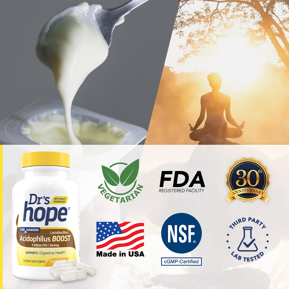 Dr’s Hope Lactobacillus Acidophilus Boost 5B CFU Capsules 120