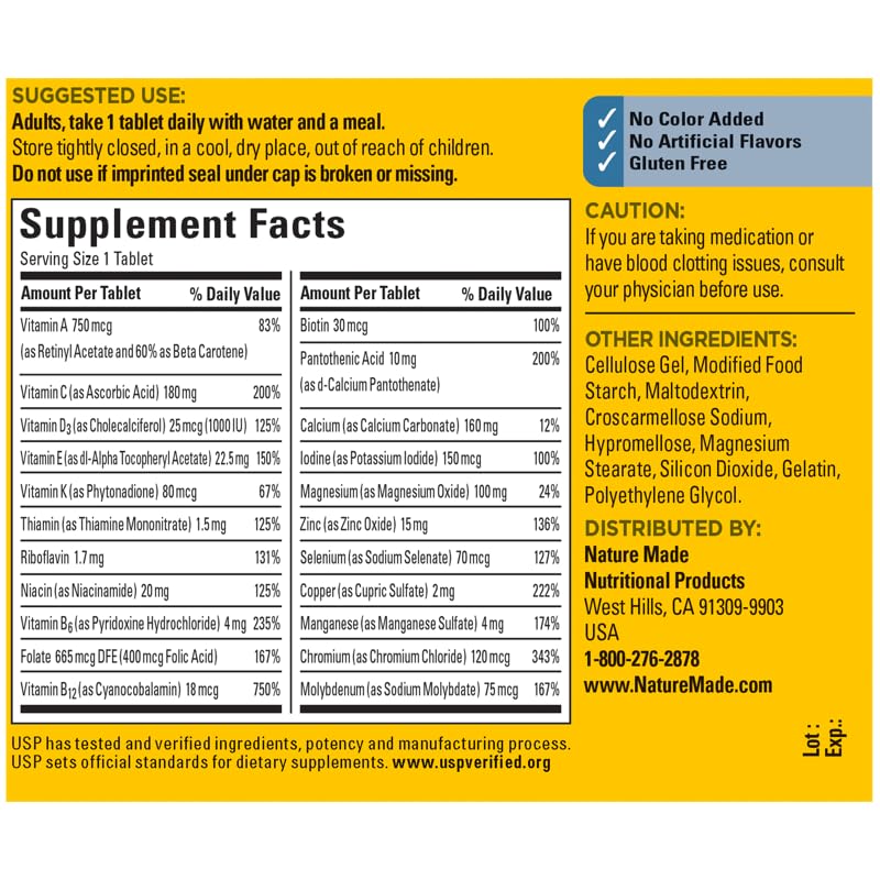 Nature Made Multivitamin for Him 300 Tablets