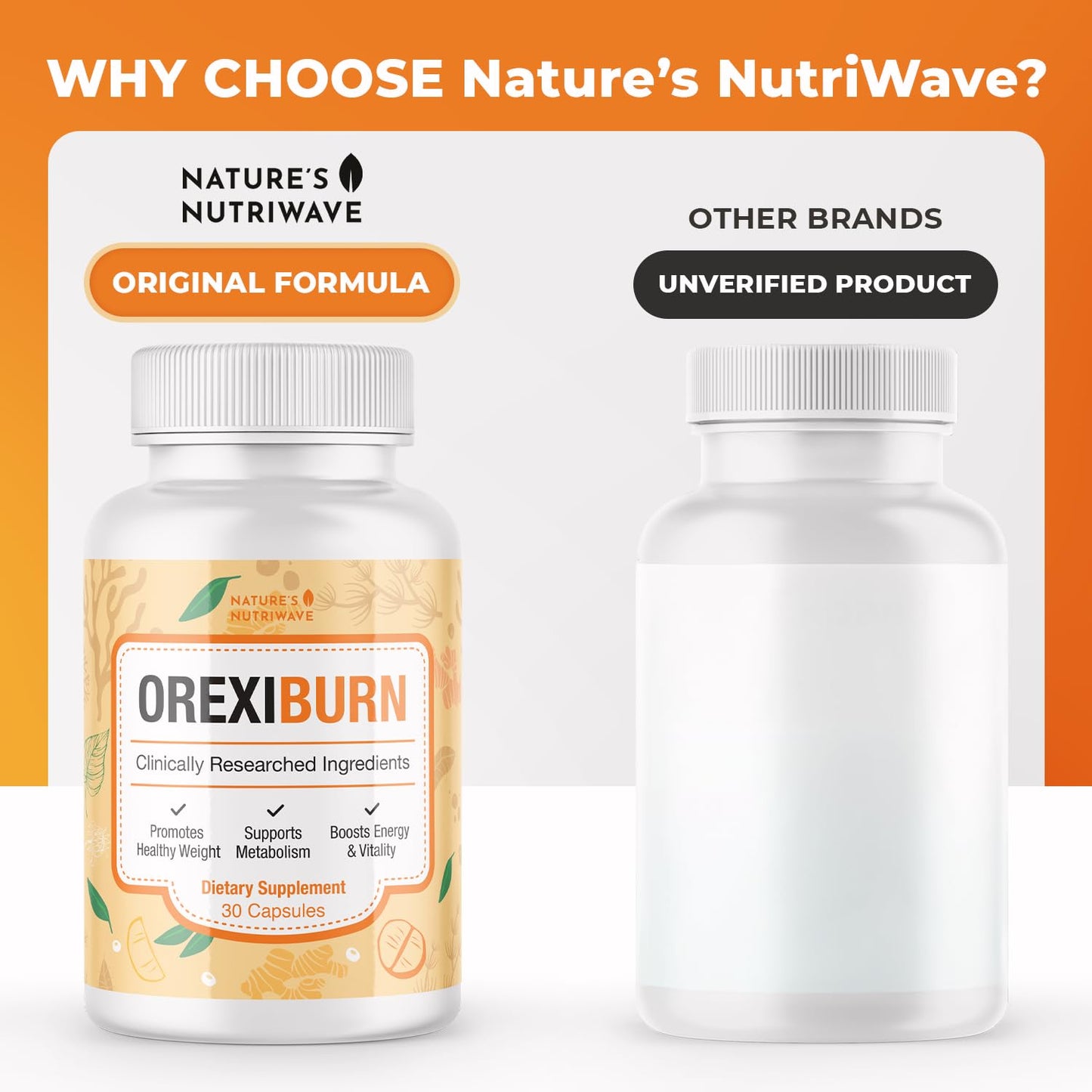 Nature’s NutriWave OrexiBurn Capsules 30 Count