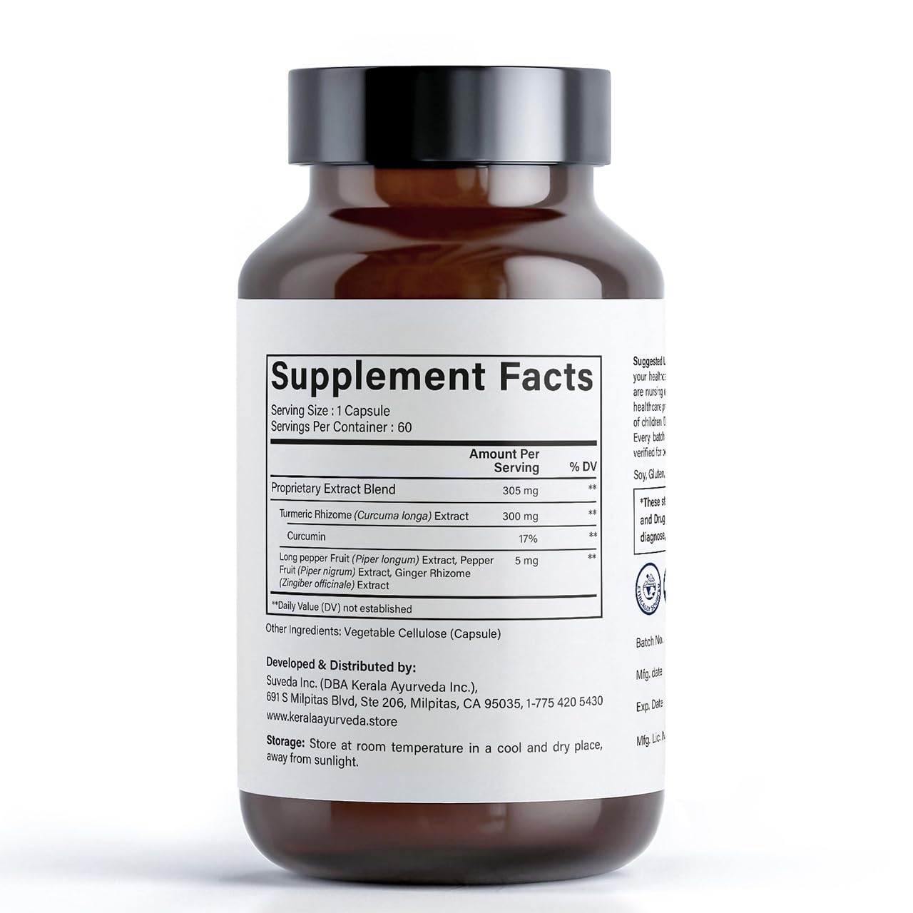 Kerala Ayurveda Turmeric 60 Capsules
