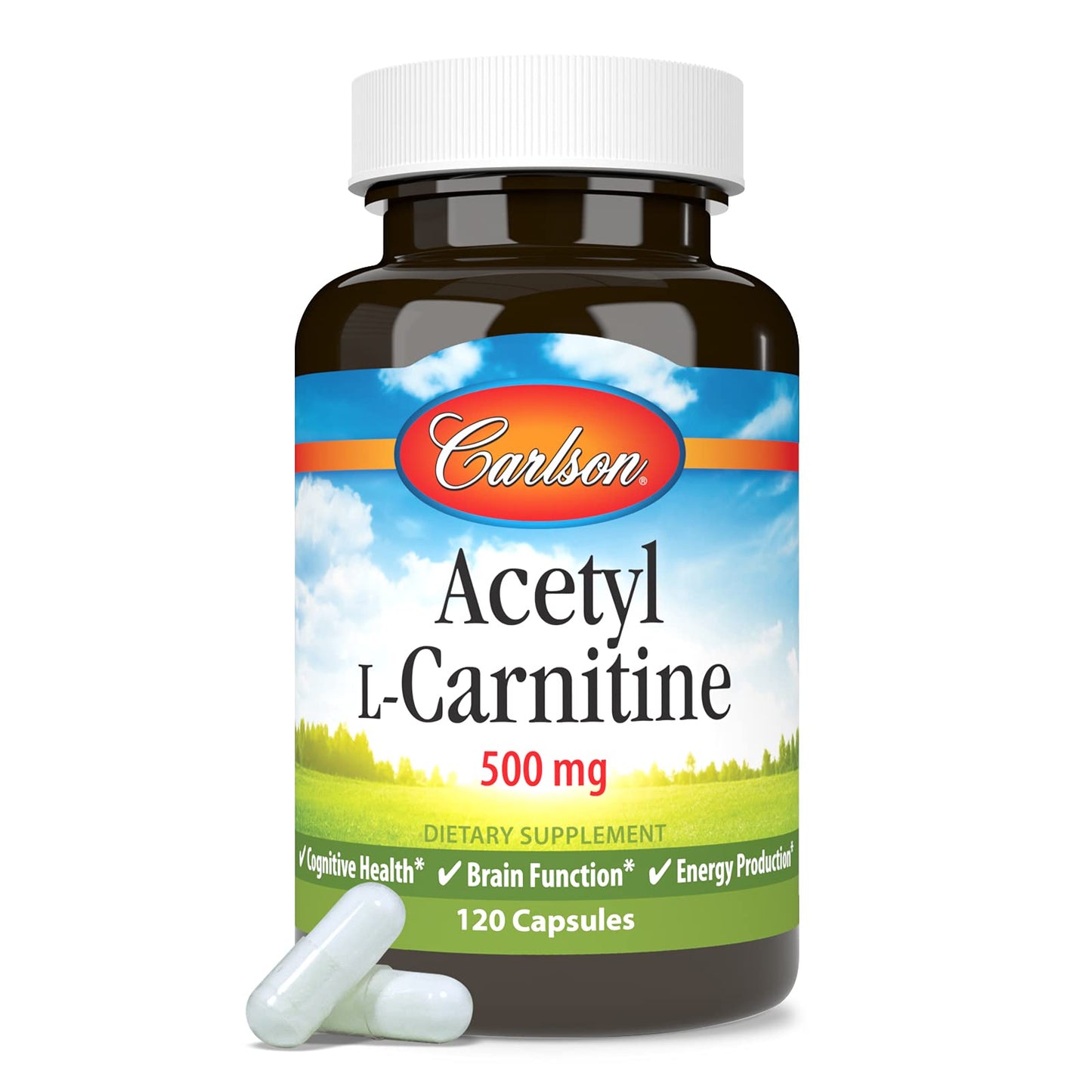 Carlson Acetyl L-Carnitine 500mg Capsule, 120 Capsules
