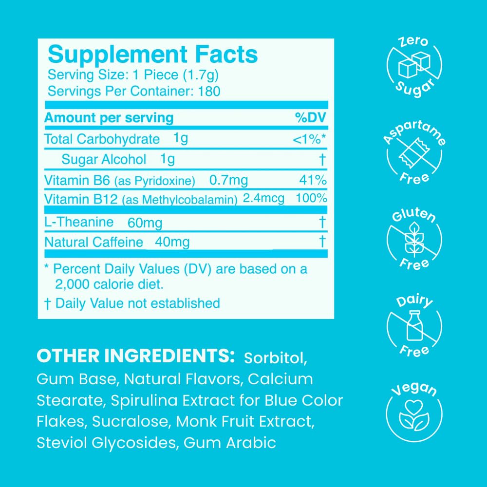 NeuroGum Energy Caffeine Gum Chewable 180 Pieces