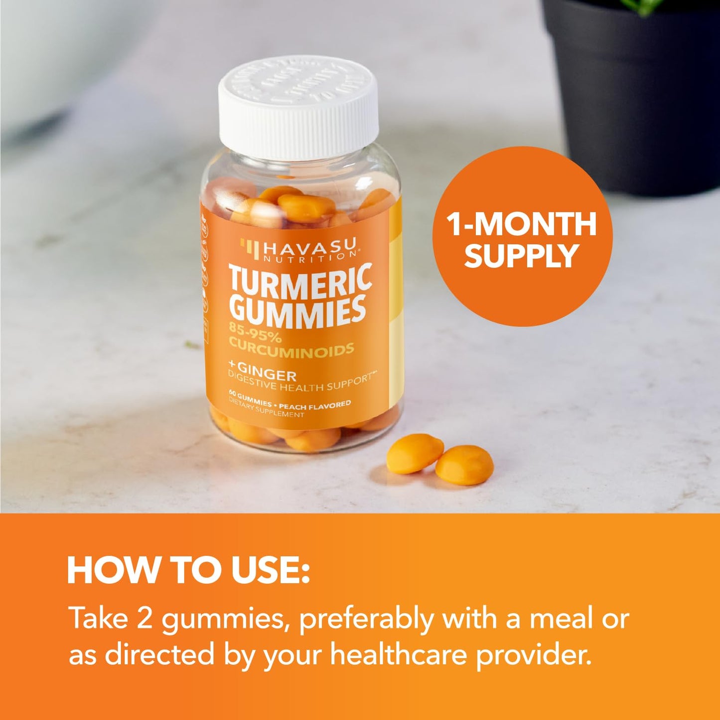 HAVASU NUTRITION Turmeric Gummies 60 Count