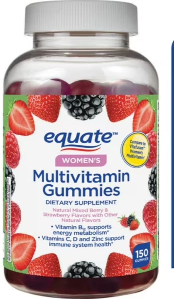 Generic Equate Multivitamin Gummies for Immune Support Women's Gummy, 150 Count