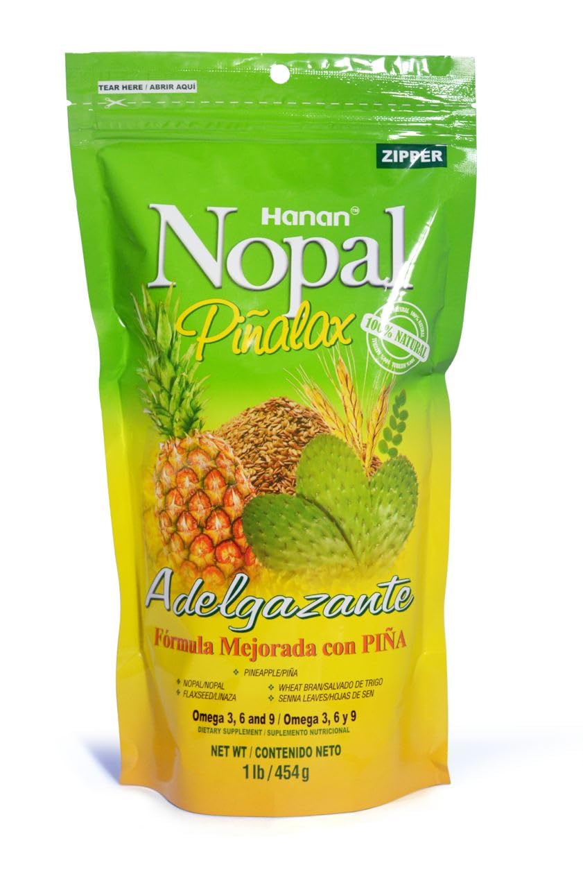 PIÑALAX Nopal PINALAX 100% Natural High Fiber Blend Powder, 16