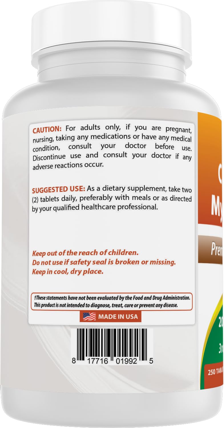 Best Naturals Choline Inositol (Myo Inositol) 2000 mg Per Serving Tablets, 250 Count