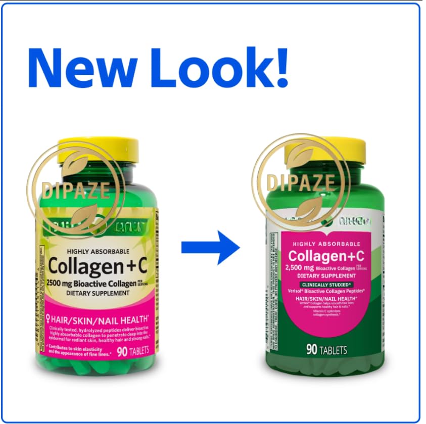 Generic Collagen + C 2,500 mg Bioactive Collagen Tablet 90 Count