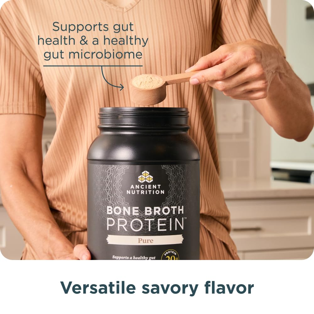 Ancient Nutrition Bone Broth Protein Powder, 40 Servings