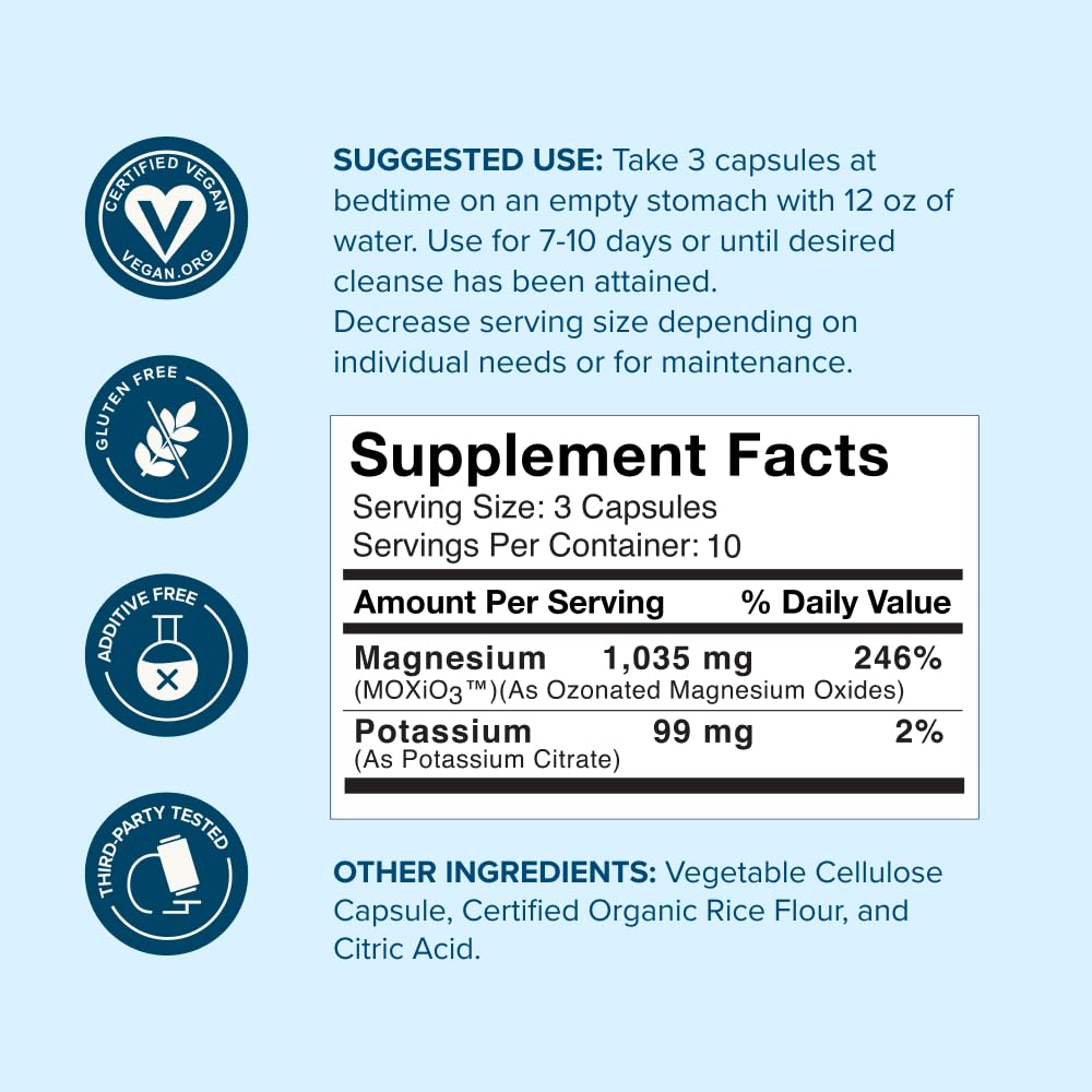 nbpure MagO7 Natural Colon Cleanse & Detox 30 Capsules