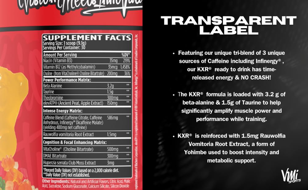 VMI Sports KXR Pre-Workout Energy Powder 9.52 Ounce