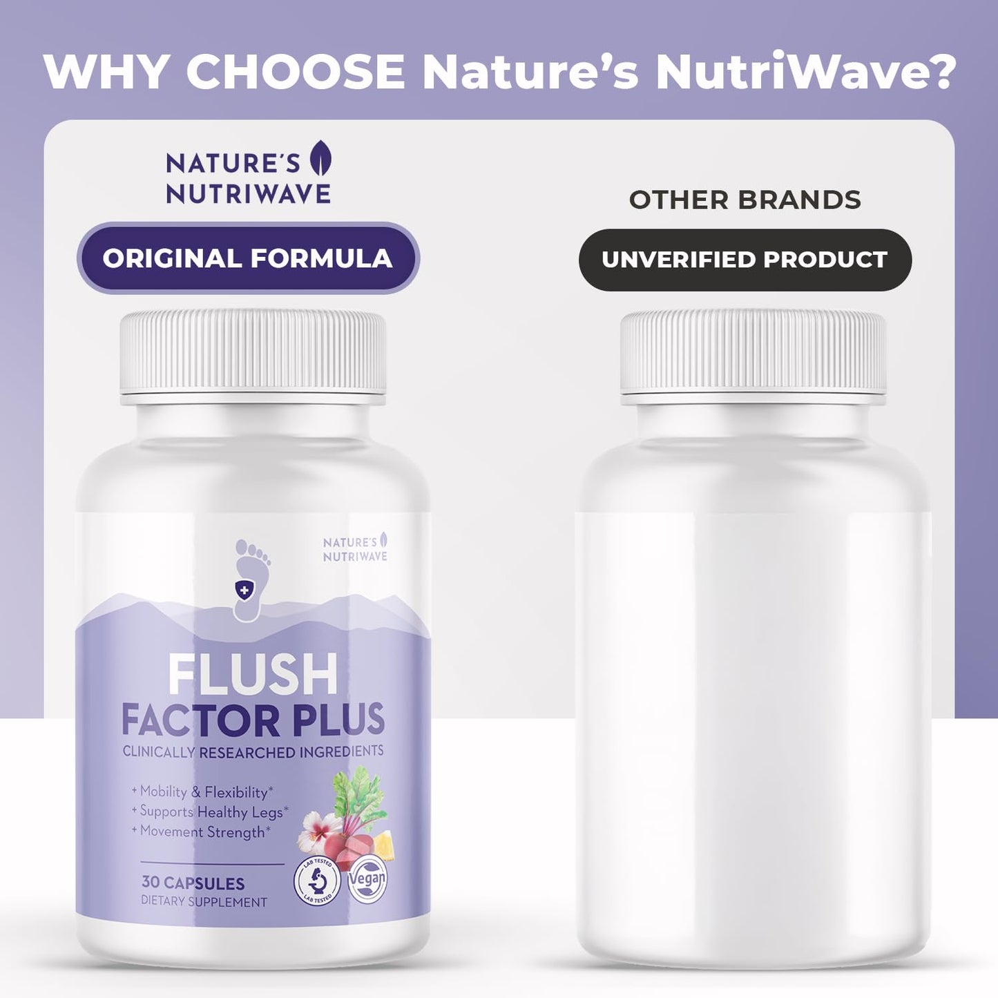 Nature’s NutriWave Flush Factor Plus Original Formula, 30 Capsules