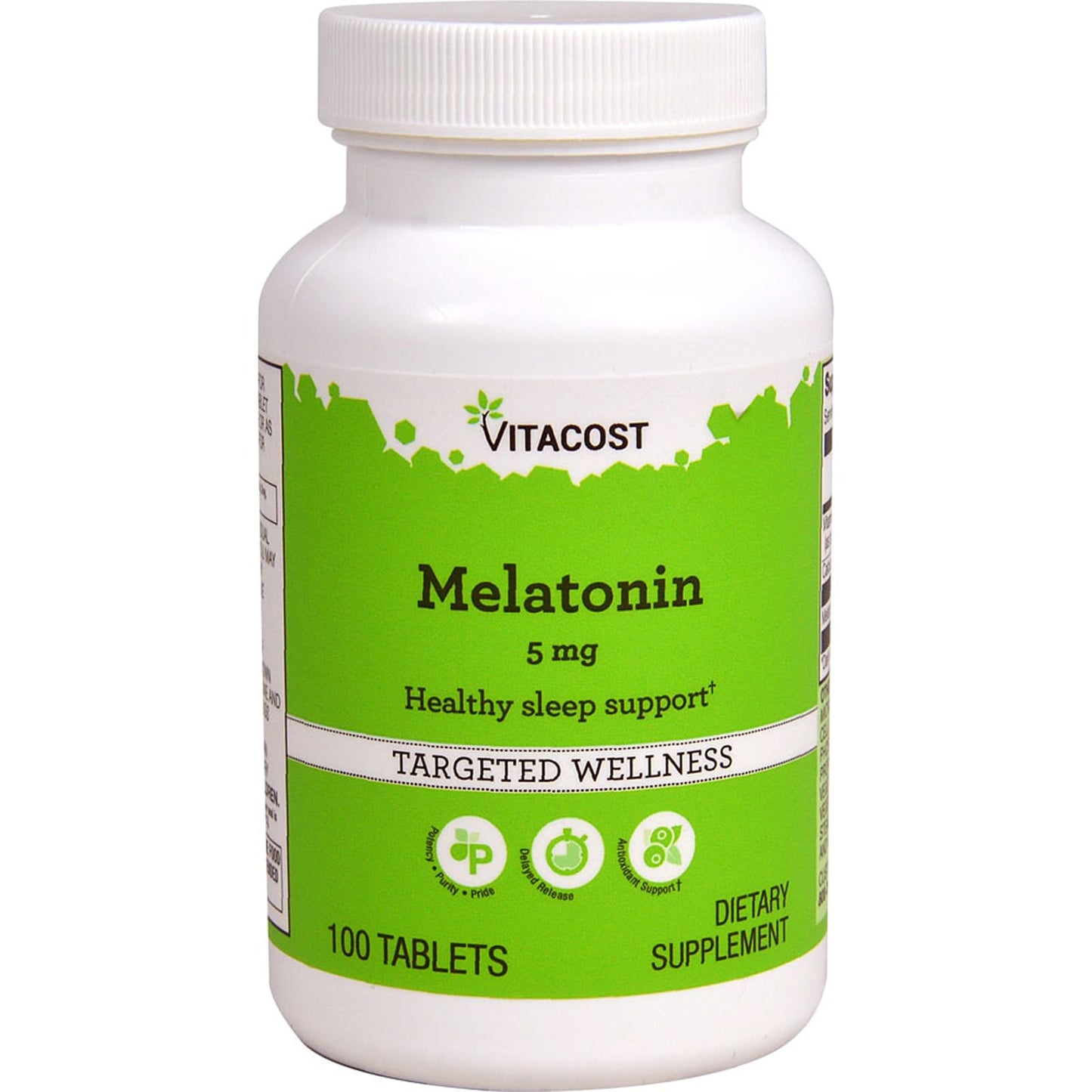 Vitacost Melatonin Time Release 5 mg Plus B6 100 Tablets