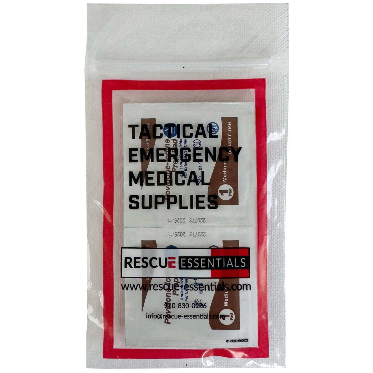Rescue Essentials Iodine Prep Pads Powder 10 Count