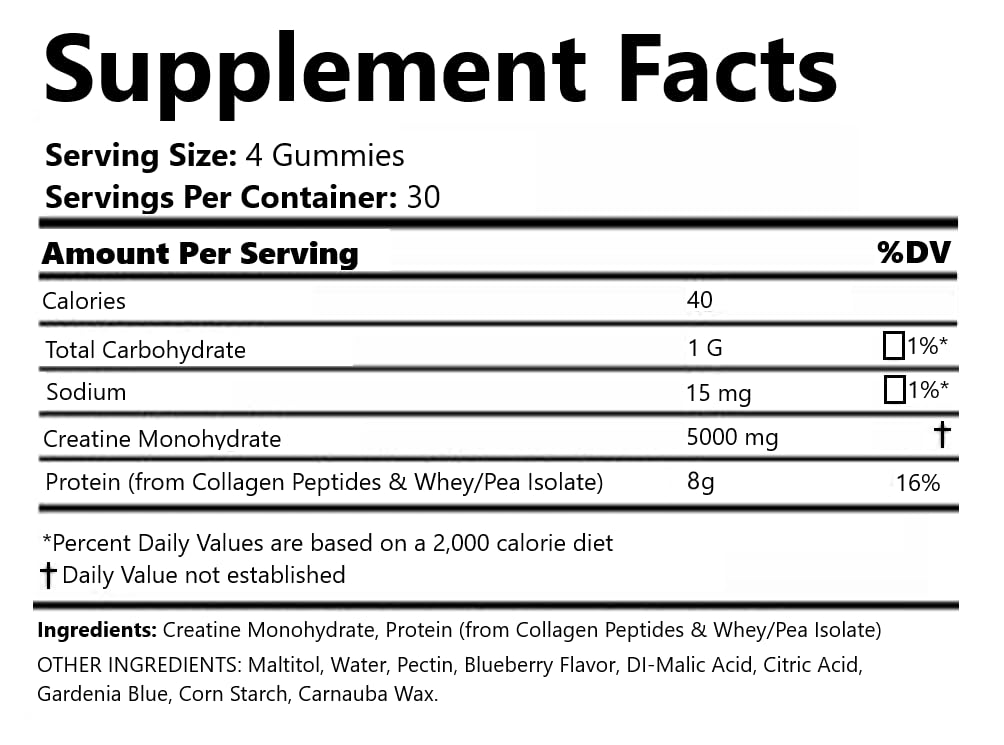 MuscleBites Creatine Monohydrate Gummy 120