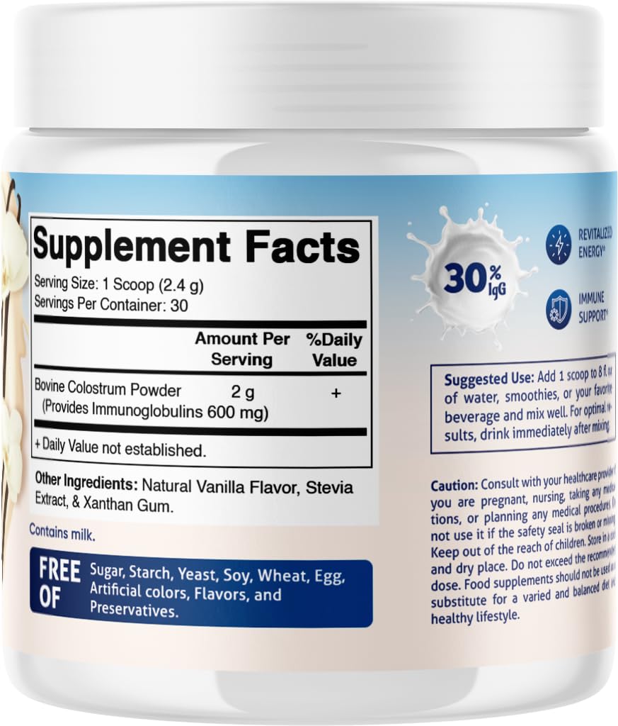 Vitamatic Bovine Colostrum 30% IgG Powder 2.32 oz