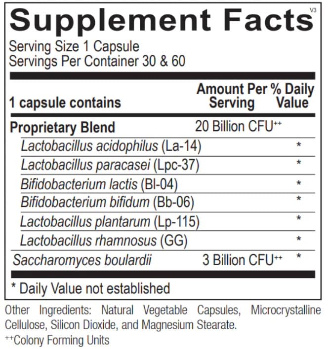 Generic Pro-biotic 20 60 Capsules