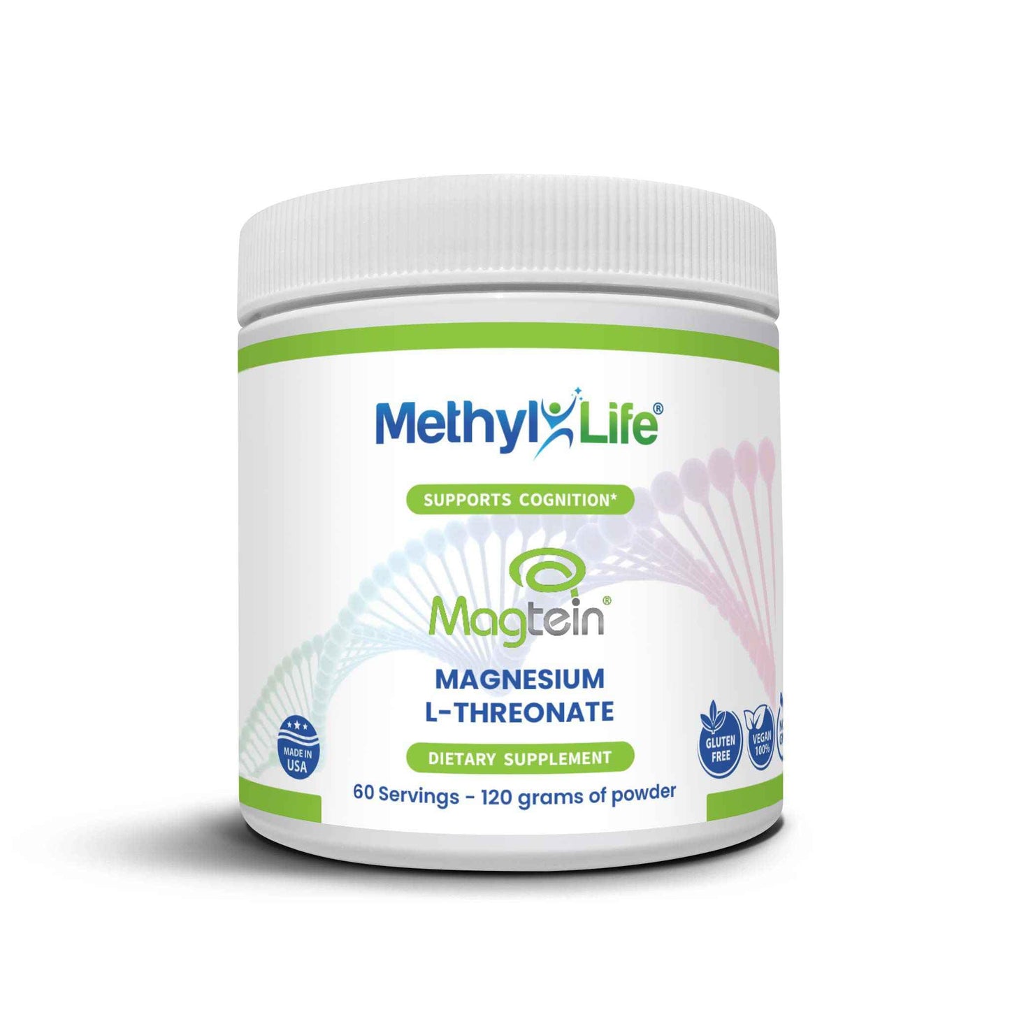 Methyl-Life Magtein Magnesium L-Threonate Powder 4.23 Ounce