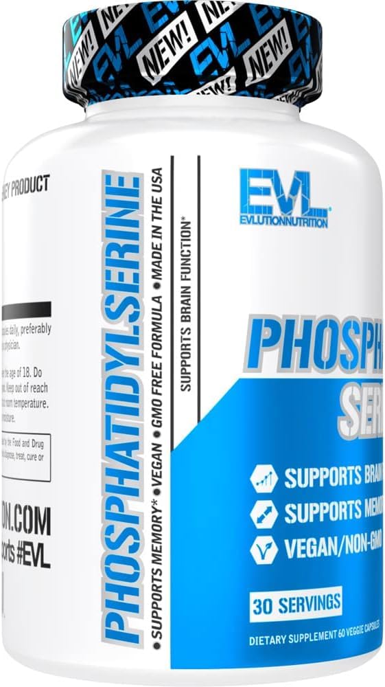 Evlution Phosphatidylserine 300mg Capsule, 60 Count