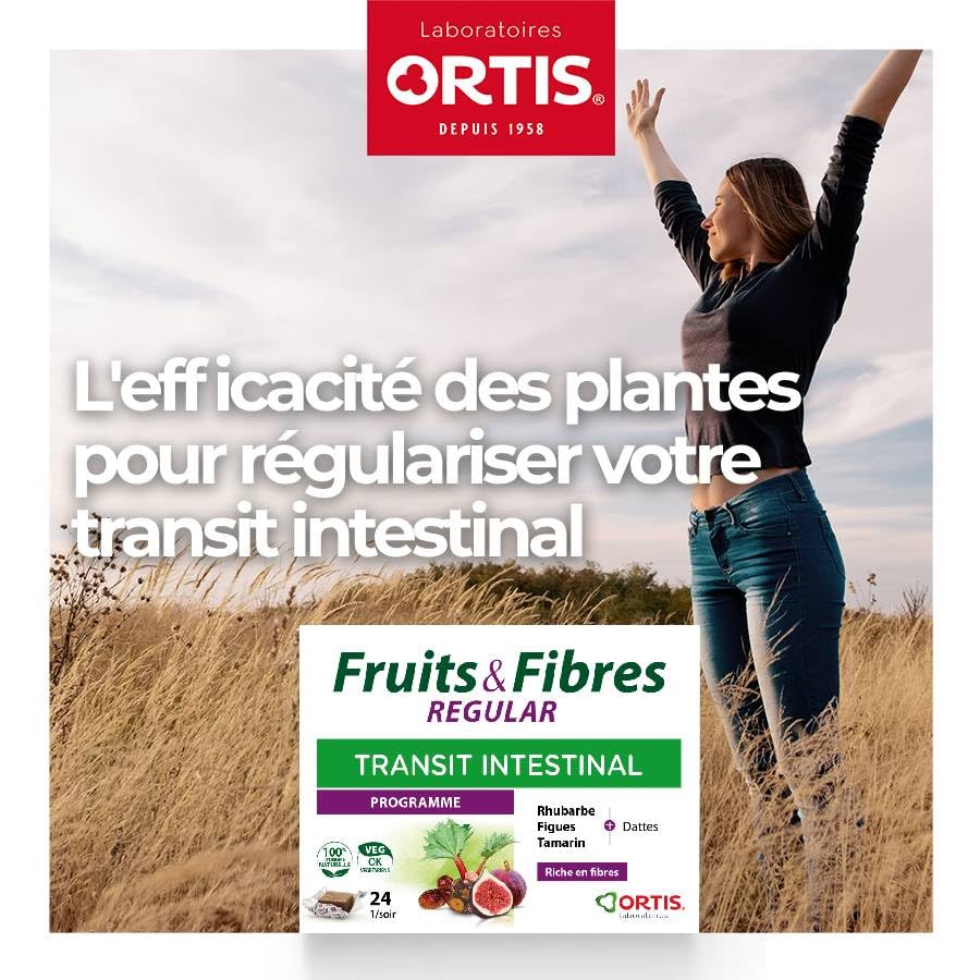 Ortis Fruits & Fibres Regular 24 Capsules