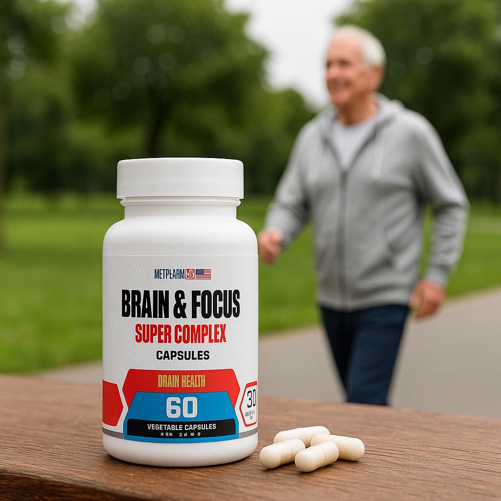 MetpharmUSA Brain & Focus Nootropic Advanced Formula 60 Capsules