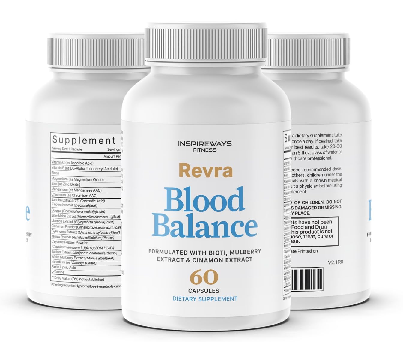 Fitness InspireWays Revra Blood Balance Advanced Blood Formula Capsules, 60 Capsules