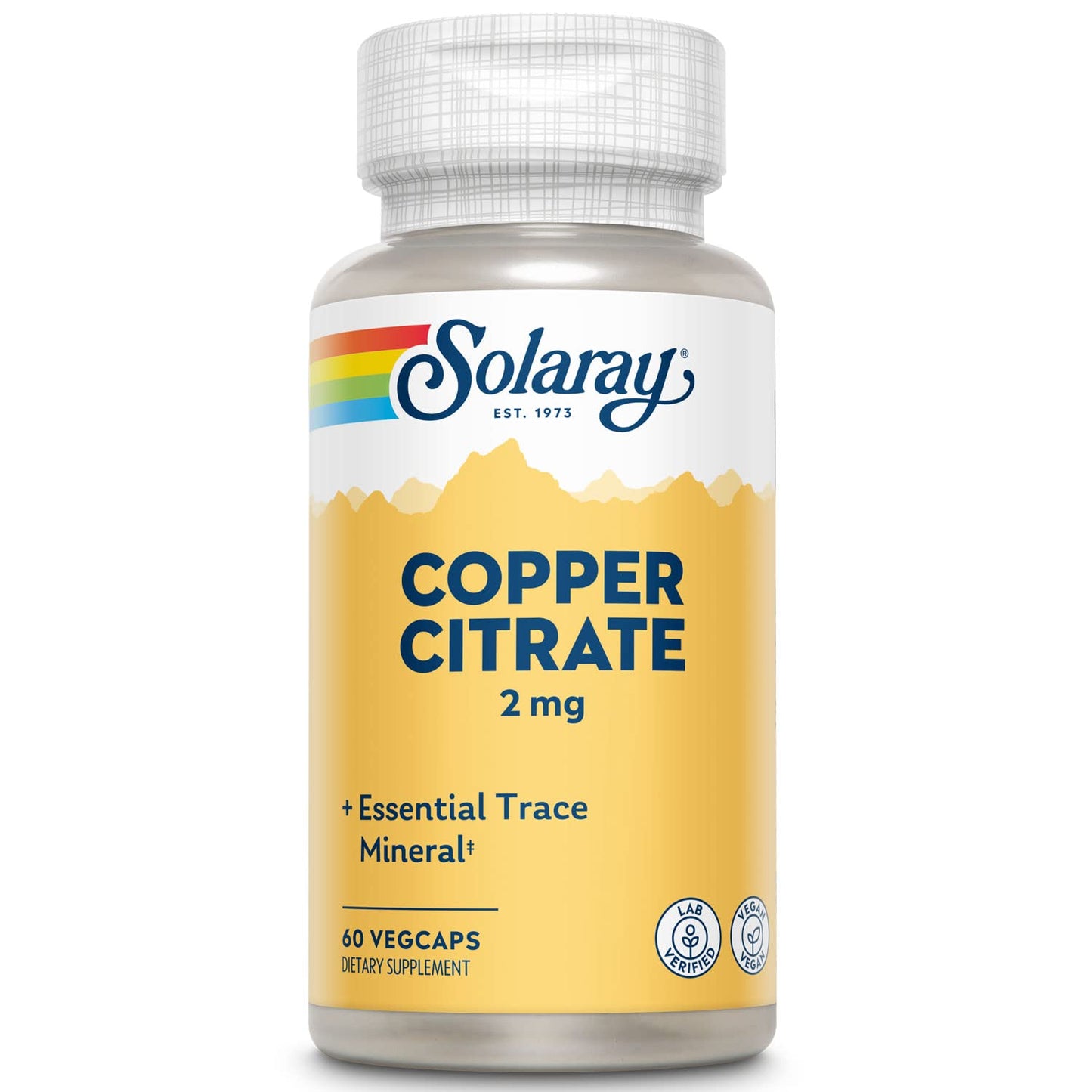 Solaray Biocitrate Copper Supplement Capsule, 60 Count