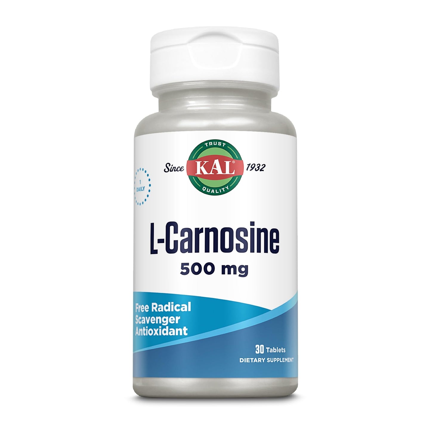 KAL L-carnosine 500 Mg Tablets, 30 Count