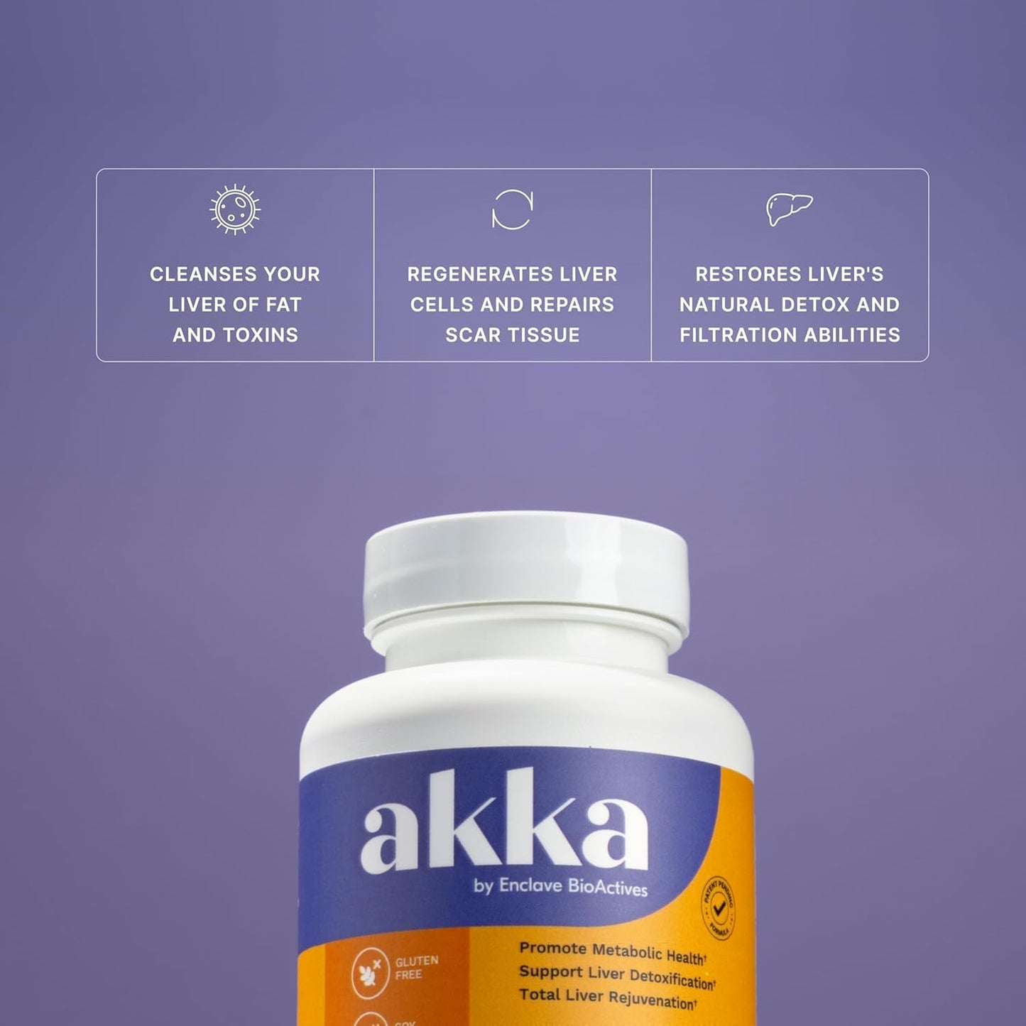 AKKA Akkermansia Probiotic Liver Cleanse Detox & Repair 240 Capsules