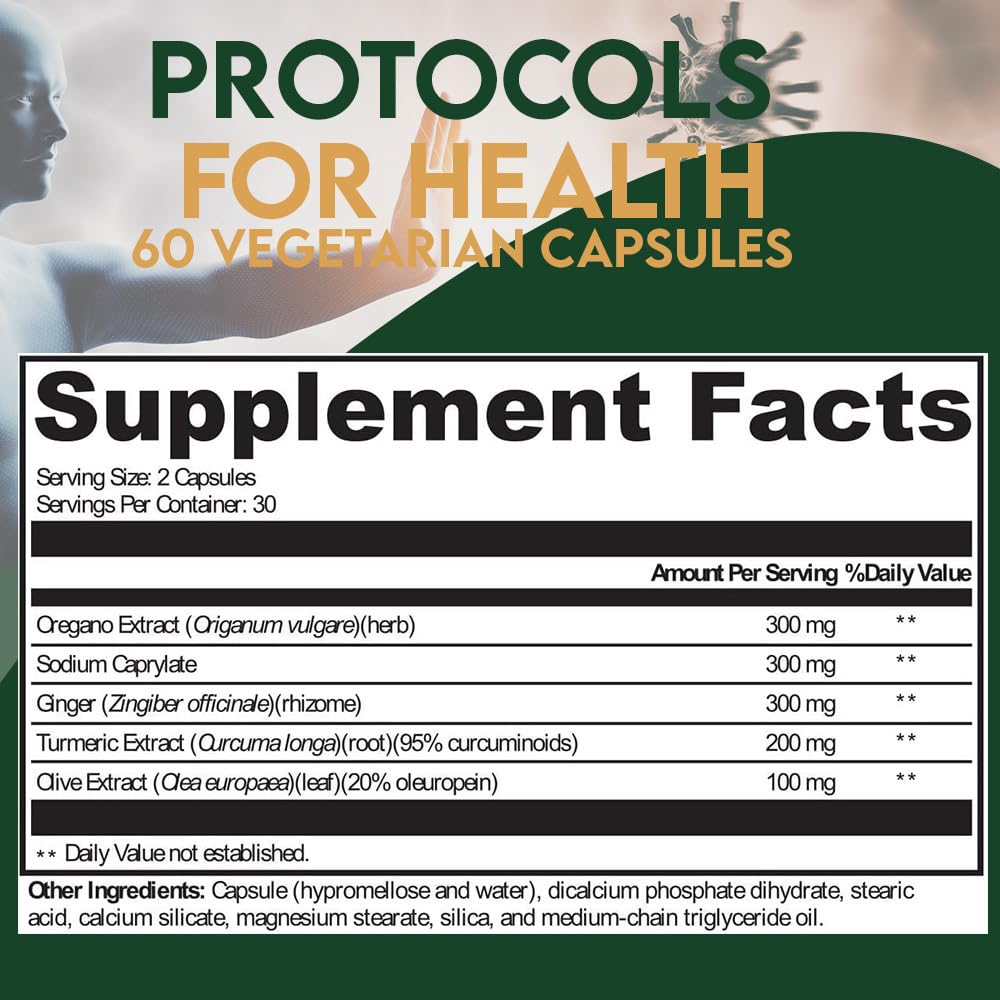 Protocols for Health Candidaway Dietary Supplement Capsules, 60 Count