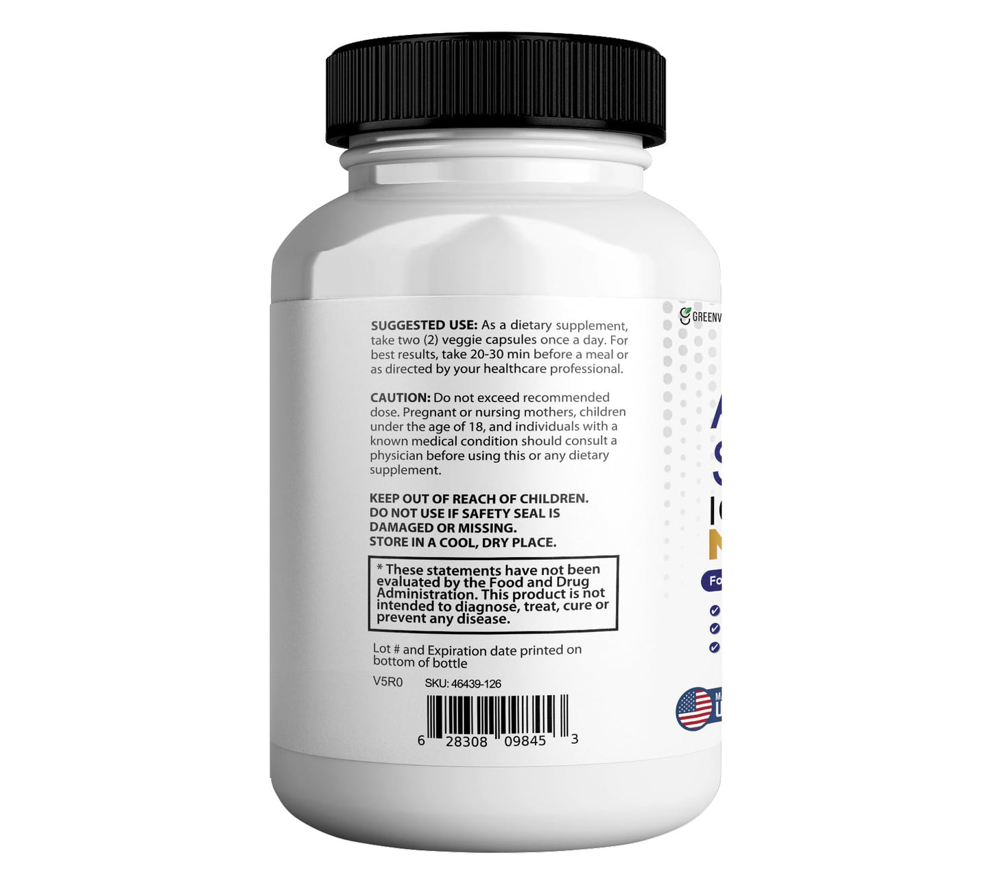 GREENVIFY Aqua Spark Ice Water Max Extra Strength Weight Management Supplement, 180 Capsules