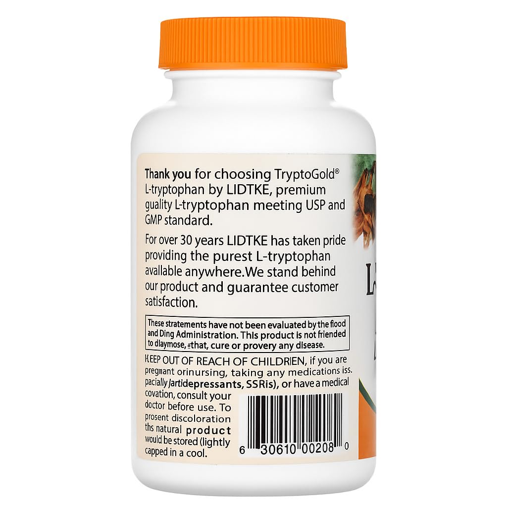 Lidtke L-Tryptophan Capsules, 120 Count