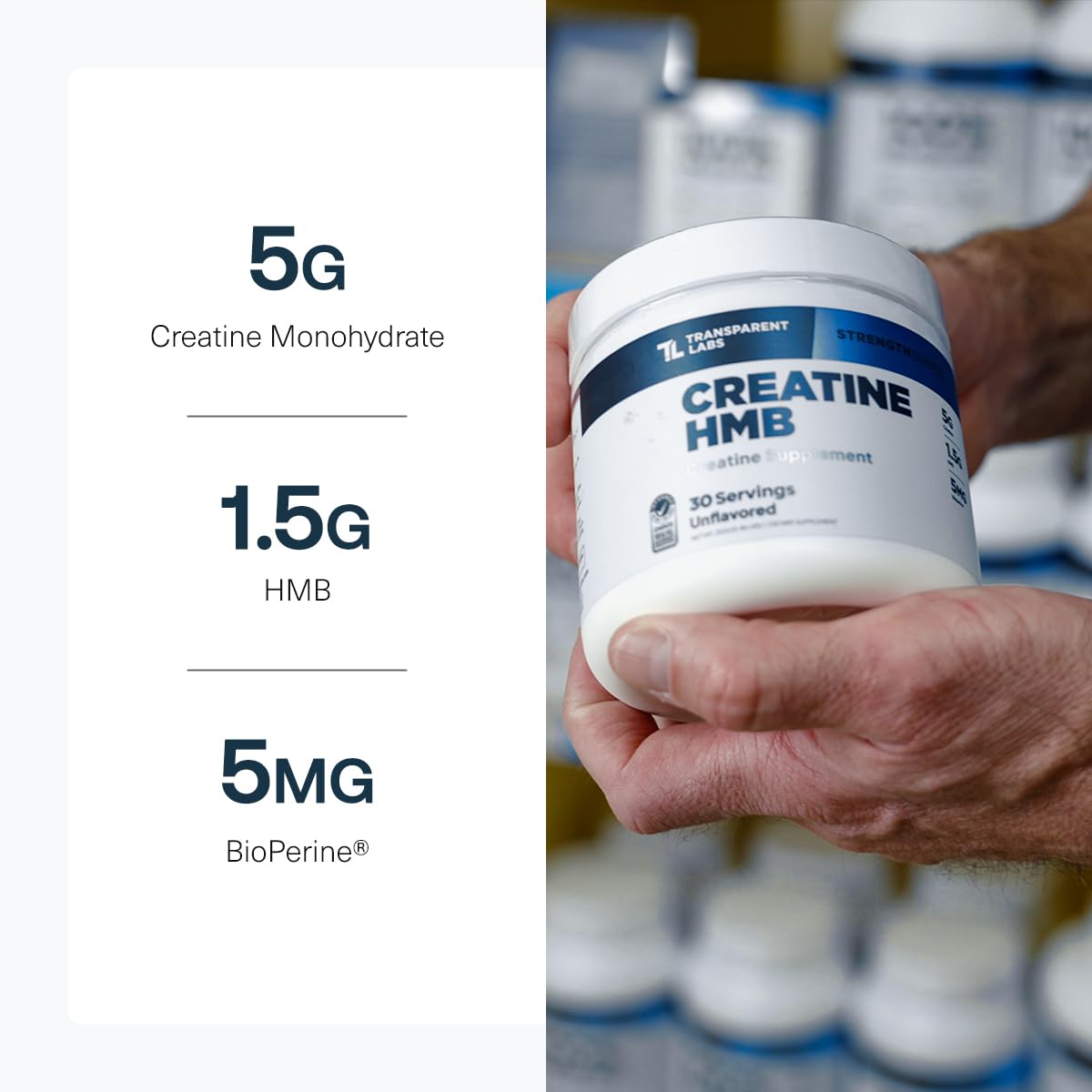 Transparent Labs Creatine HMB Powder 30 Servings