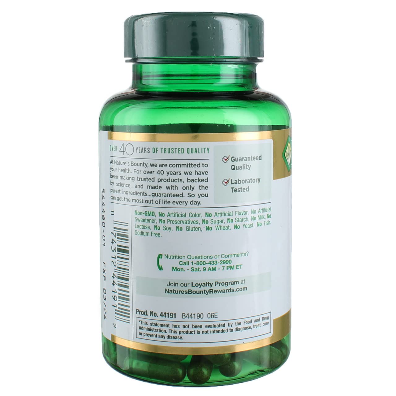 Nature's Bounty Saw Palmetto 450 mg Capsule, 100 Capsules