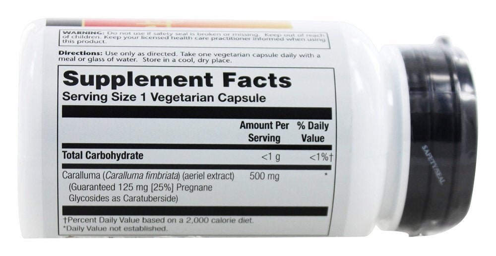 SOLARAY Guaranteed Potency Caralluma Aerial Extract Capsules 30 Count