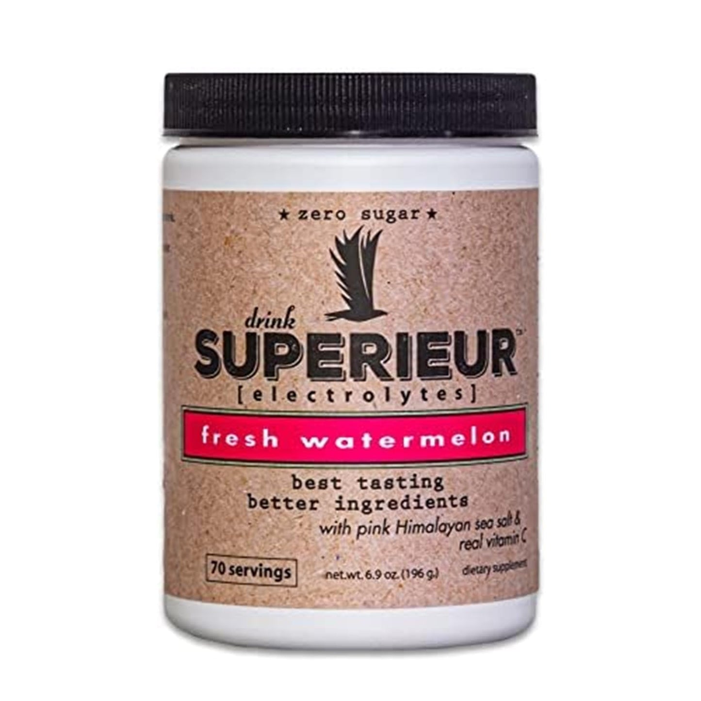 Superieur Sea Mineral Electrolyte Powder, Watermelon, 70 Servings